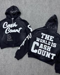 Sudaderas Personalizadas para Hombre, 100% Algodón, Peso Pesado, Calidad de Lujo, Impresión Personalizada, Sudaderas Holgadas de Estilo Urbano para Hombre - Product Image 2