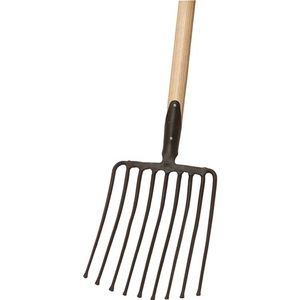 IDEAL 9-Tine Stone Fork 330 mm Tine Length Spring Socket Without Handle Steel Garden Hand Tool  จอบสปริง 9 ง่าม ขนาด 330 มม. ไม่มีด้ามจับ ทำจากเหล็ก สำหรับทำสวน - Product Image 1