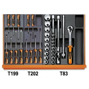BETA Surtido de 104 herramientas universales en bandejas termoformadas ABS Juegos de herramientas versátiles - Product Image 2