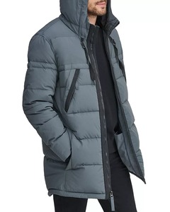 Veste d'hiver matelassée en duvet sur mesure pour hommes et femmes, col montant chaud, style décontracté et tendance - Product Image 3