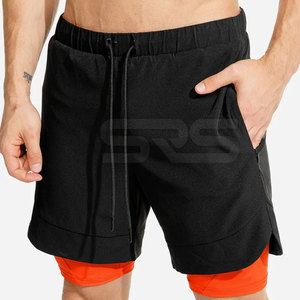 Gran oferta en pantalones cortos de gimnasio fáciles de usar, pantalones cortos transpirables para gimnasio, pantalones cortos duraderos de último diseño para gimnasio, pantalones cortos de gimnasio de Color sólido - Product Image 1