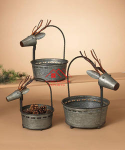 Venta caliente Cubo de vino decorativo Latón antiguo Metal Bebida Enfriador de vino con mango de cuero Soporte de Venta caliente - Product Image 4