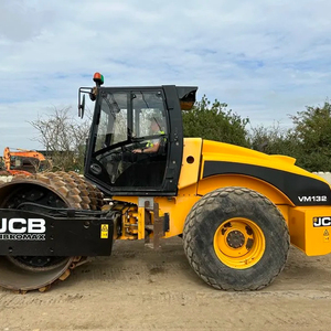 Gebrauchte 4-TONNEN <span class=keywords><strong>JCB</strong></span> VMT380 Doppelt-Trommel-Rolle ORIGINALER VERDRICKER STATTMACHINERIE GÜNST PREIS