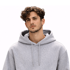 เสื้อฮู้ดดี้แบบเรียบ ทรงโอเวอร์ไซส์ มีซิป ผ้าฝ้ายฟลีซ แฟชั่นสตรีทแวร์ ยูนิเซ็กซ์ ขายส่ง ผลิตเอง - Product Image 2