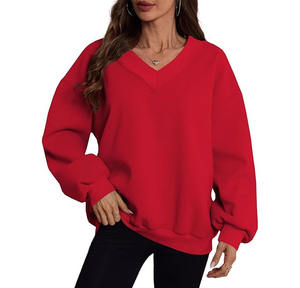 Sweat-shirt à capuche oversize pour femme avec logo frontal, tissu doux et respirant, coupe décontractée, bordure côtelée, pour tous les jours - Product Image 4