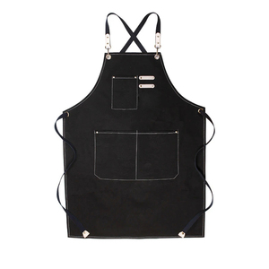 Canvas Chef Bib <b>Apron</b> Waterproof Woodworking <b>Aprons</b> Heavy Duty <b>BBQ</b> <b>Apron</b> Gift for Him - Product Image 4