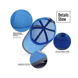 หมวกเบสบอลผ้าตาข่าย6แผงตาข่ายสำหรับผู้ชายหมวกเบสบอล2024 - Product Image 5