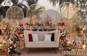Elegante Caja de Velas para Decoración de Bodas, Impresionante Pared de Velas para Escenario de Boda, Diseño Moderno de Pared de Velas Metálica, Australia - Product Image 6