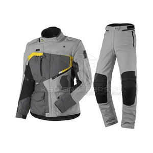 Combinaison moto toutes saisons 2 pièces avec doublure thermique et couches imperméables Combinaison moto tourisme 2 pièces - Product Image 1
