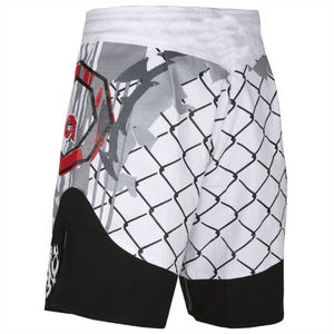 Shorts de MMA personnalisés par sublimation, entraînement de combat, grappling, boxe, vêtements de sport, légers, extensibles, respirants, fitness pour hommes, lavés - Product Image 3