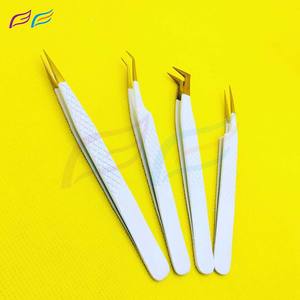 Stainless Steel Fiber Tip Lash Tweezers Custom Logo Precision Isolation Volume Lash Tweezers Manufacturer - Product Image 6