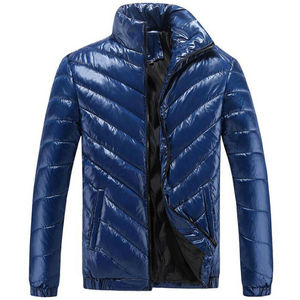 Veste d'hiver personnalisée OEM pour hommes Manteau matelassé de haute qualité à capuche, léger, grande taille, bulle épaisse, pour l'extérieur - Product Image 1