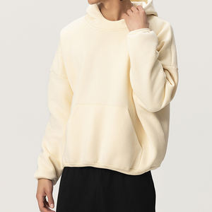 Sweats à capuche personnalisés poids lourd 400 Gsm à épaules tombantes fabricants de sweats à capuche vierges surdimensionnés de haute qualité pour hommes - Product Image 3