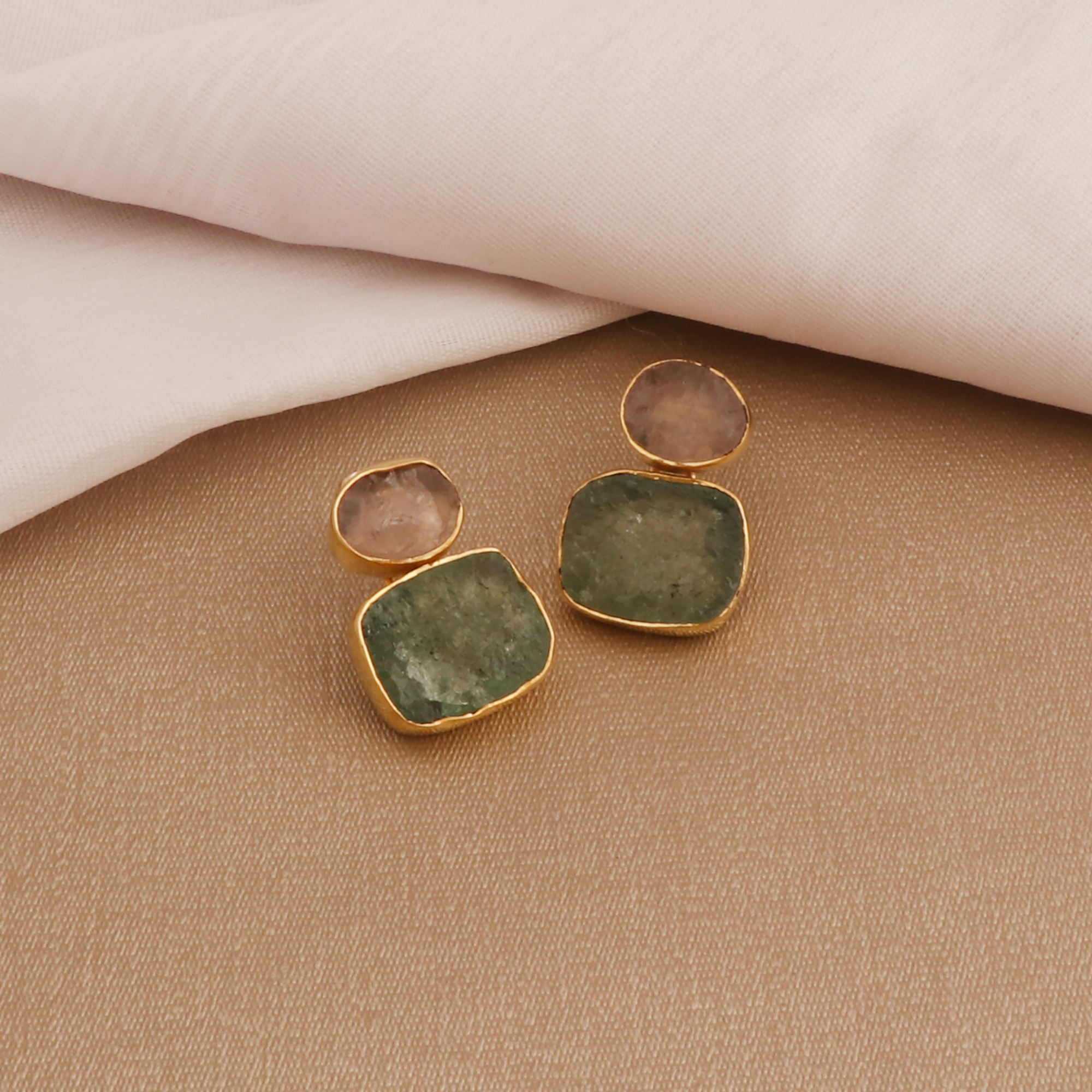 Rose Quartz & Green Strawberry Quartz