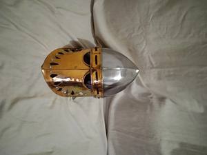 Casco vikingo medieval temprano forro de cuero de acero de alto carbono usable accesorio de disfraz griego DIY grado-OEM personalización - Product Image 2