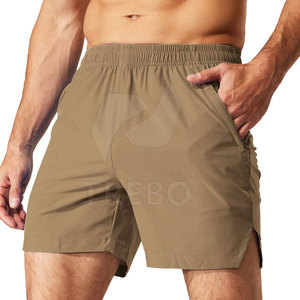 Meilleures ventes Short de sport pour homme Fermeture à la taille élastique Matériau en coton spandex respirant Offre Spéciale ample léger - Product Image 1
