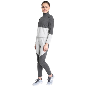 Trajes deportivos de 2 piezas de Invierno para mujer de 100% algodón de peso pesado respetuosos con el medio ambiente con logotipo personalizado - Product Image 3