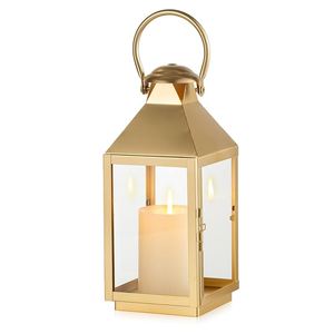 Fancy Design Metal Hanging Candle Lantern Acabado dorado para decoraciones del hogar y la boda Disponible en precios calientes - Product Image 1