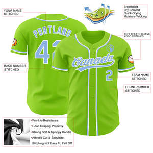 Jersey de equipo uniforme de béisbol cosido Impresión digital sublimación diseño propio personalizado - Product Image 3