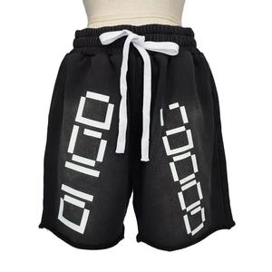 Shorts en molleton de laine vintage pour homme, style streetwear, lavage à l'acide, uni, séchage rapide, respirant, tailles XXS à 6XL - Product Image 1