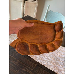 Plateau et plateau en bois pour hôtel, qualité supérieure, fait à la main, forme personnalisée, vaisselle, plateau pour fruits secs et nourriture - Product Image 2