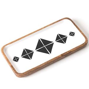 Lujosa bandeja de madera de diseño moderno hecha a mano profesional alta fiesta en casa platos para servir comida asas ecológicas - Product Image 4