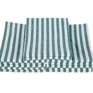 100% Cotton Golf Stripe Pattern Kitchen <b>Towel</b> Quick-Dry and Sustainable for Home Use <b>Blue</b> Checkered Woven Technics - Product Image 1