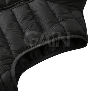 Capuche respirante de haute qualité fermeture éclair col rond vêtements d'extérieur d'hiver Service OEM disponible décontracté 100% Nylon bouffant veste gilet - Product Image 4