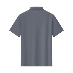 Camiseta de talla grande para hombre, camiseta con logotipo personalizado, antiarrugas, de secado rápido, transpirable, 100% algodón, acanalado, manga corta, cuello redondo, informal - Product Image 2