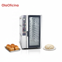 Four à convection à gaz compact, parfait pour les petites boulangeries, cafés, pizzerias, économie d'énergie, flux thermique de 10 kW/h, installation facile