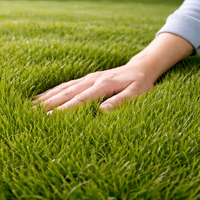 Gazon artificiel tricoté sur mesure, densité personnalisée, stabilité dimensionnelle supérieure, herbe synthétique pour terrain de jeux, terrain de football