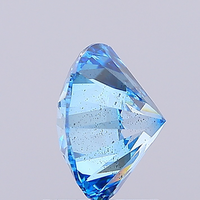 2.01ct Vivid Blue Natural Round Lab Grown Diamond IGI Certified Excellent CVD Cut SI2 Clarté