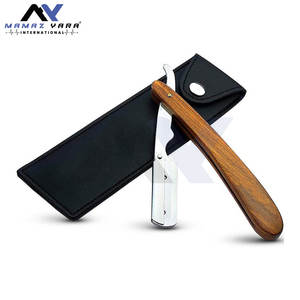 Customized Logo Single <b>Blade</b> <b>Barber</b> Straight Razor Wholesale Low MOQ Stainless Steel <b>Barber</b> Razor - Product Image 1