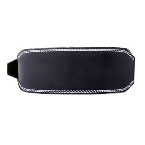 เข็มขัดหนังฝึกออกกำลังกายสีดำและสีขาวแข็งแรงทนทานพร้อมเย็บสองชั้นสำหรับใช้ในการออกกำลังกาย - Product Image 2