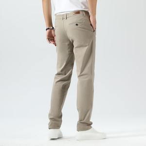Chinos pour hommes infroissables avec coupe ajustée en coton respirant et taille flexible vêtements décontractés et formels pantalons chino pour hommes - Product Image 6