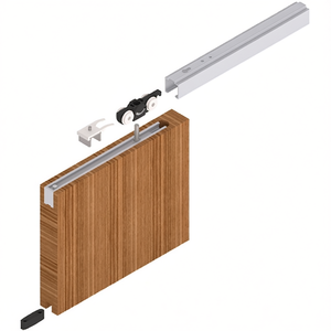 Ensemble complet de 73 systèmes de portes coulissantes en bois ME-A 80 kg, rails de rideaux de 35 mm et accessoires de HELM - Product Image 3