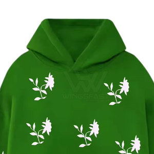 Ropa de moda Transpirable Basics Puff Print Hoodies Último estilo Venta al por mayor Puff Print Hoodies - Product Image 2