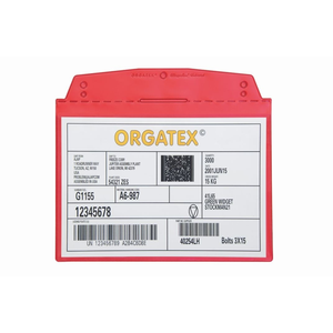 Sujeta documentos con bolsillo visible, para colgar, DIN A5 apaisado, Rojo, 10 uds. / Pack.- SD013-01 - Product Image 2