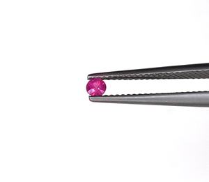 100% rubí de Birmania Natural calentado 3x3mm calibrado corte de diamante redondo Color rojo rosado piedra preciosa suelta para la fabricación de joyas - Product Image 4