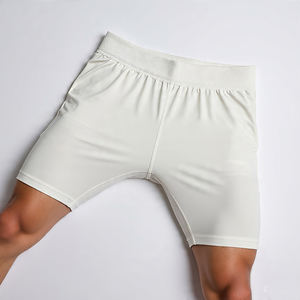 กางเกงขาสั้นรัดเอวยางยืดสำหรับผู้ชายกางเกงขาสั้นสำหรับเล่นโยคะวิ่งแห้งเร็วเป็นมิตรกับสิ่งแวดล้อมพร้อมกระเป๋า - Product Image 3