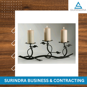 Support de bougie en fer et acier fait main, design dernier cri, finition antique, haute qualité, emballage personnalisé, fourni en gros pour la maison - Product Image 3