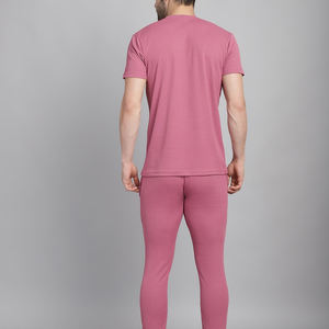 Camiseta de verano informal de moda para hombre, conjunto de chándal de pantalón, chándal de verano de tela de algodón estampado personalizado de 2 piezas - Product Image 2