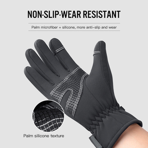Meilleurs gants de ski pour adultes pour la congélation par temps froid Compatibilité de l'écran tactile du poignet réglable thermique imperméable pour le snowboard - Product Image 3