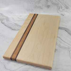 Planche à découper et plateau de service en bois, forme rectangulaire durable, épaisseur 12 mm, passe au lave-vaisselle - Product Image 3