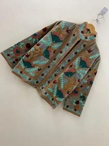 Handmade Suzani <b>Velvet</b> Embroidery Short Jacket Soft <b>Velvet</b> Jacket <b>Women's</b> Clothing <b>Coat</b> for <b>Womens</b> - Product Image 2