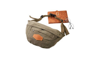 Premium Quality <b>Men's</b> Multifunctional Canvas Waist <b>Bag</b> New Trends Vintage Daily Style Zipper Anti-Theft Water-Proof Custom Logo - Product Image 3