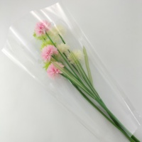 Manchons pour fleurs en plastique BOPP vierge transparent imprimé, enduit de résine, biodégradable, recyclable, imperméable, antistatique et non toxique