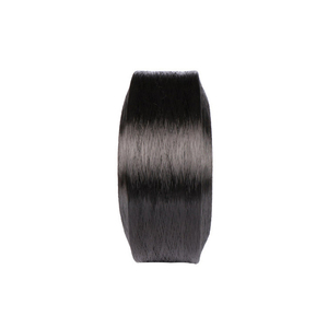Nylon 66 FDY industriel haute ténacité GRS 98% recyclé 100d/36f, faible rétrécissement, polyamide préconsommation teint en masse noir - Product Image 2