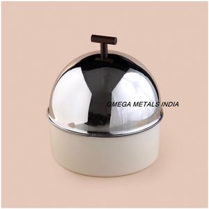 Cazuela de base de madera marrón oscuro de Venta caliente con tapa de acabado dorado Calentador de alimentos de lujo y olla caliente para la cocina casera - Product Image 4