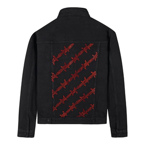 Veste en jean hip-hop pour hommes veste en jean de luxe pour hommes veste en jean surdimensionnée en strass tendance pour hommes - Product Image 2